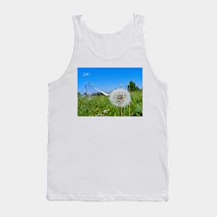 Dandelion clock and wind blown seed Tank Top